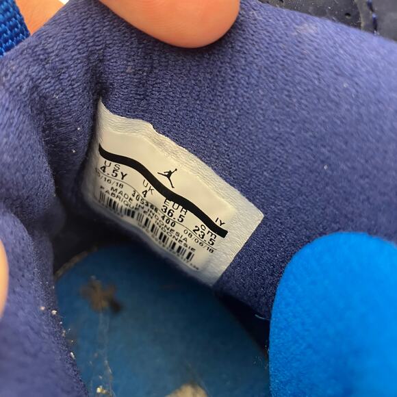 Nike Air Jordan 8 Retro GS Snowflake Blue White 305368-400 Youth Size 4.5Y Rare - Picture 9 of 11